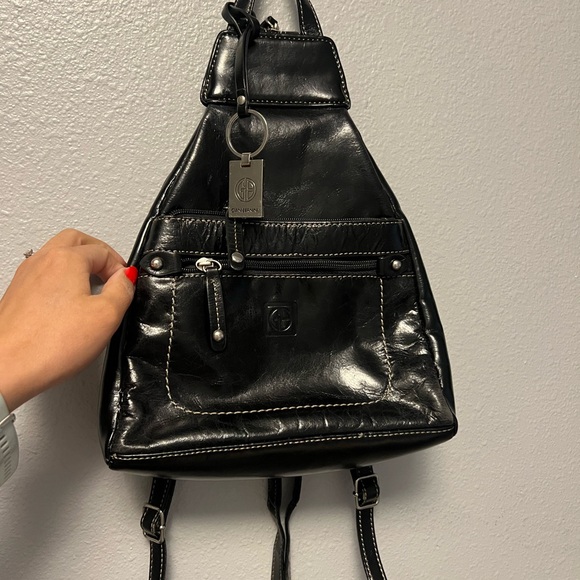 Vintage leather Backpack - Picture 1 of 7